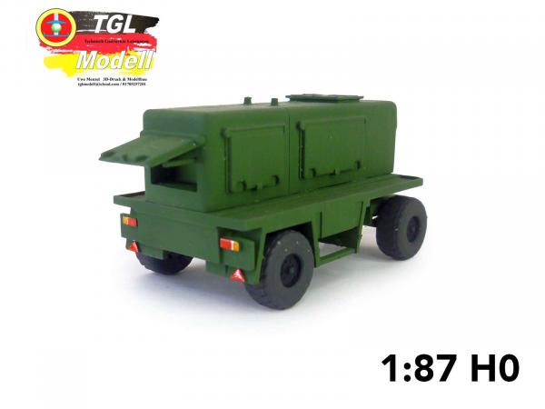 AG-2 auf Anhänger - NVA Grün H0